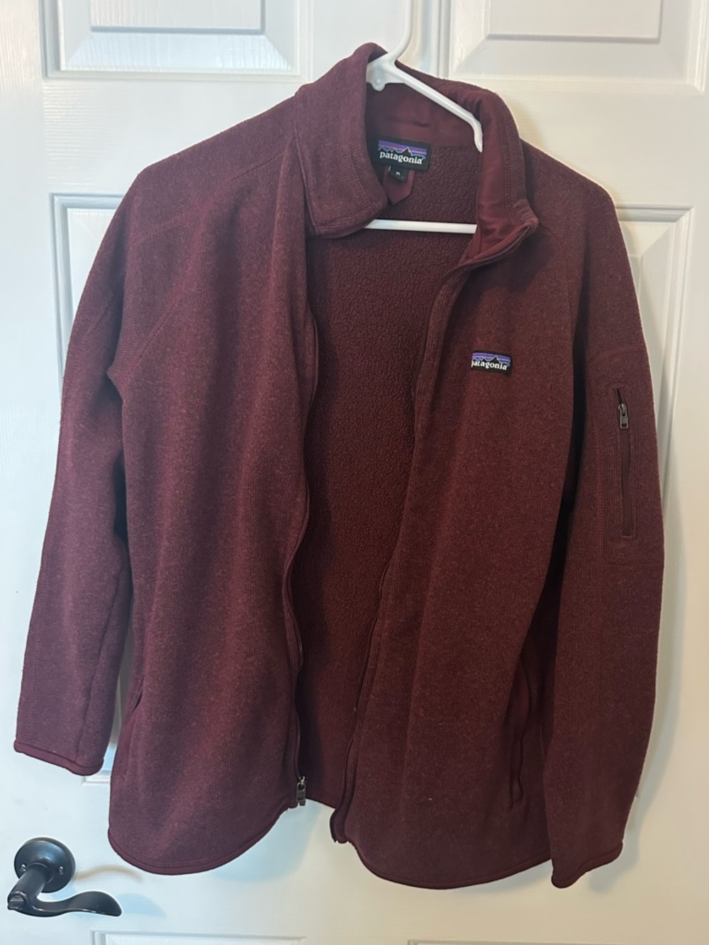 Patagonia Maroon Full-Zip Better Sweater Jacket women’s XL